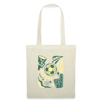 Manger, dormir, ballonner, répéter – Football Vintage Look - Sac en tissu - rouge - Devant
