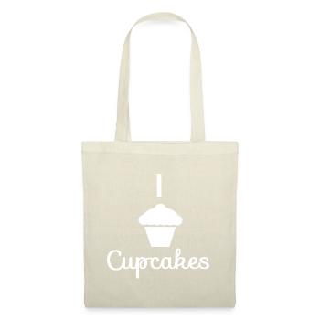 I love Cupcakes - Stoffbeutel - Rot - Vorne