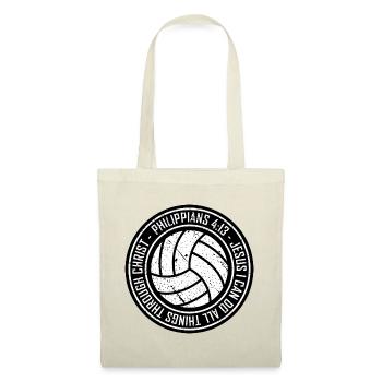 Philippians4:13 Faith Emblem Circle - Tote Bag - red - Front