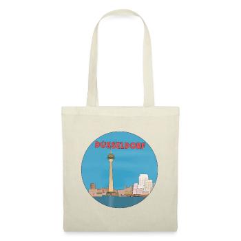 Ville allemande de Düsseldorf - Sac en tissu - rouge - Devant