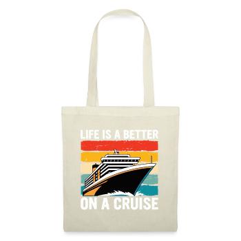 La vie est meilleure lors d’une croisière - Sac en tissu - rouge - Devant
