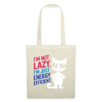 I'm Not Lazy, I'm Just Energy Efficient - Tote Bag - red - Front