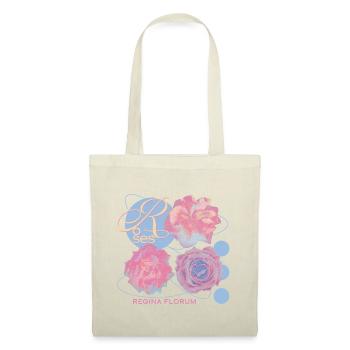 Regina Florum – Design de rose inhabituel - Sac en tissu - rouge - Devant