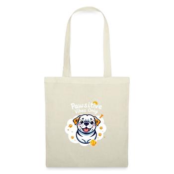 Pawsitive Vibes Only - Tote Bag - red - Front