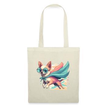 Super chien Chihuahua héros Cape Chi Chis cadeau - Sac en tissu - rouge - Devant