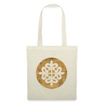 Alcantara Cross in a Golden Circle - Tote Bag - red - Front