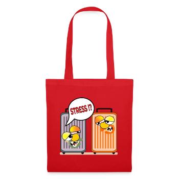 VALISE DE VACANCES STRESS VACANCES - Sac en tissu - rouge - Devant