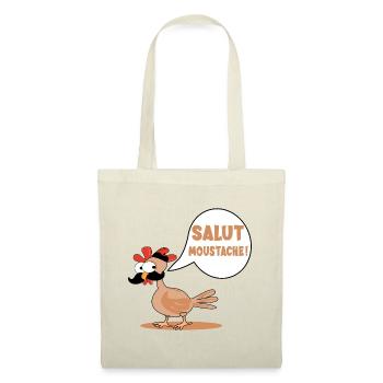 HENS CHICKENS HI MUSTACHE - Tote Bag - red - Front
