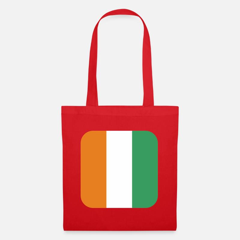 Flagge von Côte d'Ivoire - Stoffbeutel - Rot