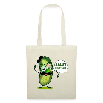 HI MUSTACHE PICKLES - Tote Bag - red - Front
