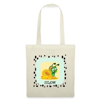 SLOW SNAIL - Tote Bag - red - Front