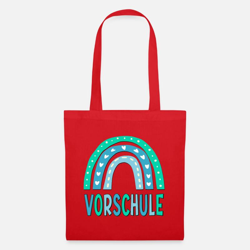 VORSCHULE VORSCHULKIND REGENBOGEN - Stoffbeutel - Rot