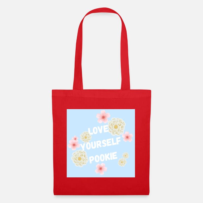 Liebe Dich Selbst Pookie Design - Stoffbeutel - Rot