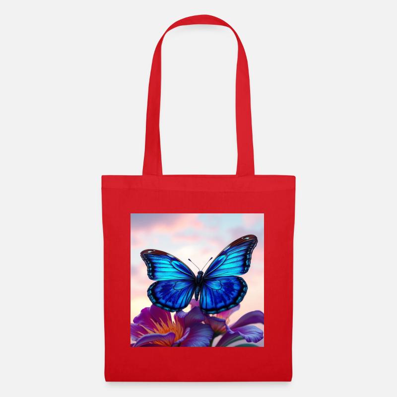 Papillon - Sac en tissu - rouge