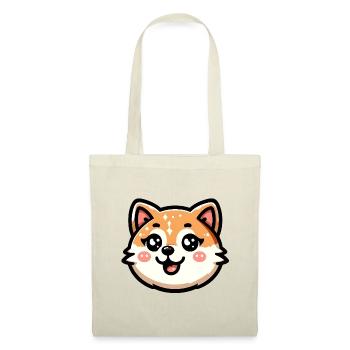 Charmantes Shiba Inu Katzendesign - Stoffbeutel - Rot - Vorne