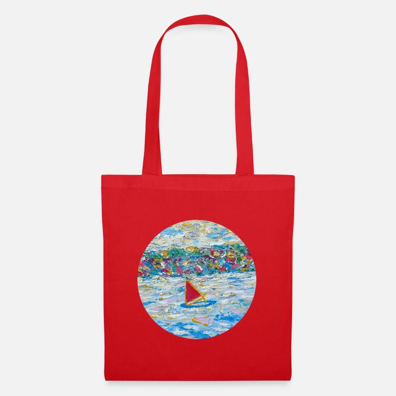 Seascape - Tote Bag - red