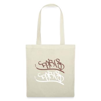 Pariser Streetart Souvenir Paris - Stoffbeutel - Rot - Vorne