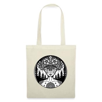 Mystical Forest Spirit Illustration - Sac en tissu - rouge - Devant