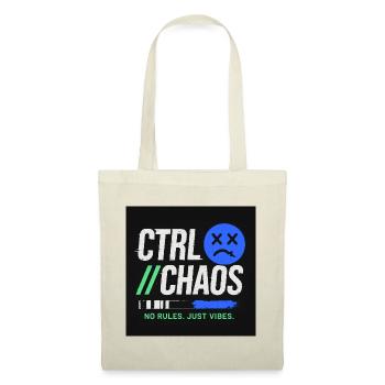 Ctrl Chaos Green and Blue - Urban Design Sneaker - Tote Bag - red - Front