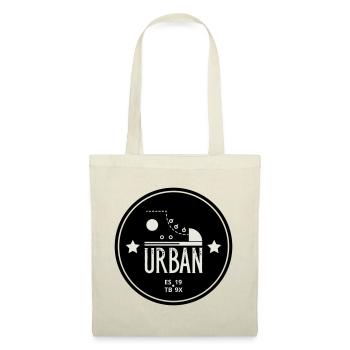 Urban Style Badge Featuring Red Sneaker and Bold  - Sac en tissu - rouge - Devant