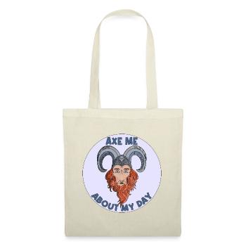 Axe me about my day  - Tote Bag - red - Front