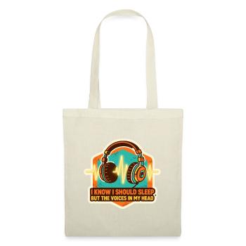 Sleep and Voice Alarm Design - Tote Bag - red - Front