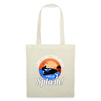 Splash Lover Ocean Sunset Jetski Style  - Tote Bag - red - Front