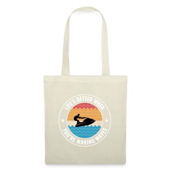 Le jetski de la vie fait des vagues - Sac en tissu - rouge - Devant