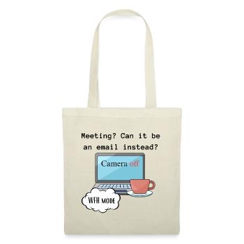 Meeting funny WFH change computer mode work. - Tote Bag - red - Front