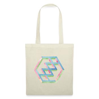 Abstract Colorful Hexagon Pattern - Tote Bag - red - Front