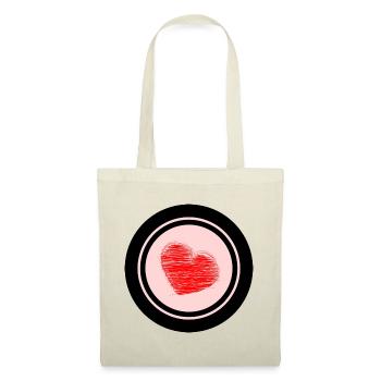 HEART. HEARTS. VALENTINE'S DAY. LOVE. LOVE. COUPLE. - Tote Bag - red - Front
