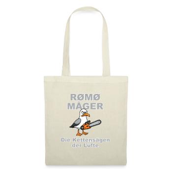 Rømø Måger, die dänische Variante der Sylter Möwen - Stoffbeutel - Rot - Vorne
