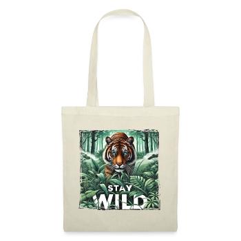 Stay Wild Tiger in Jungle - Nature Power - Tote Bag - red - Front