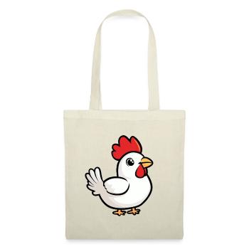 Chicken Cartoon - Tote Bag - red - Front