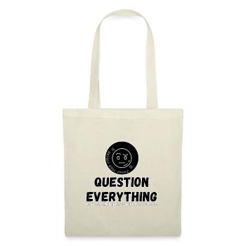 Question Everything - Never Stop Asking - Tote Bag - red - Front