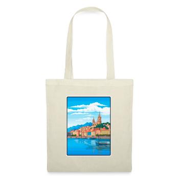 Saint-Sébastien, Espagne, Méditerranée, Harbour Vista - Sac en tissu - rouge - Devant