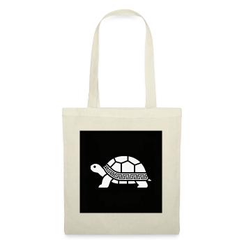 Geometrische Schildkröte mit Muster - Stoffbeutel - Rot - Vorne