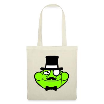 Mr Frog Sir Mr. Rich Monocle Glasses Top Hat - Tote Bag - red - Front