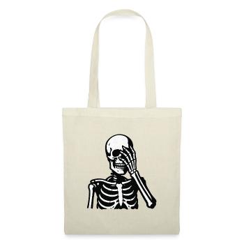 Skeleton Hand Moment | Oh man - Tote Bag - red - Front