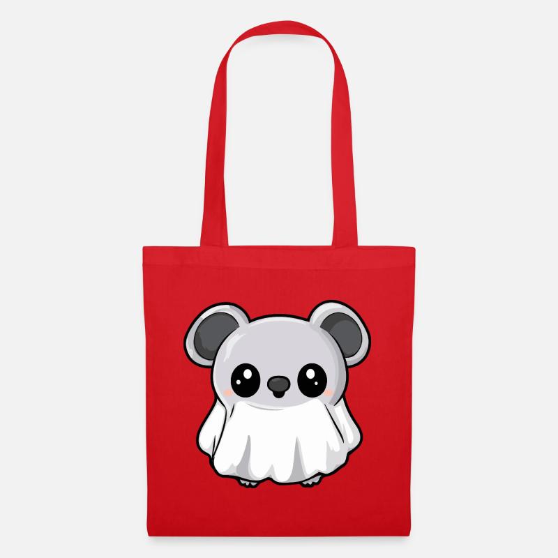 Koala Halloween Geist - Stoffbeutel - Rot