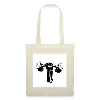 Force de l’haltère Kraftfist - Sac en tissu - rouge - Devant