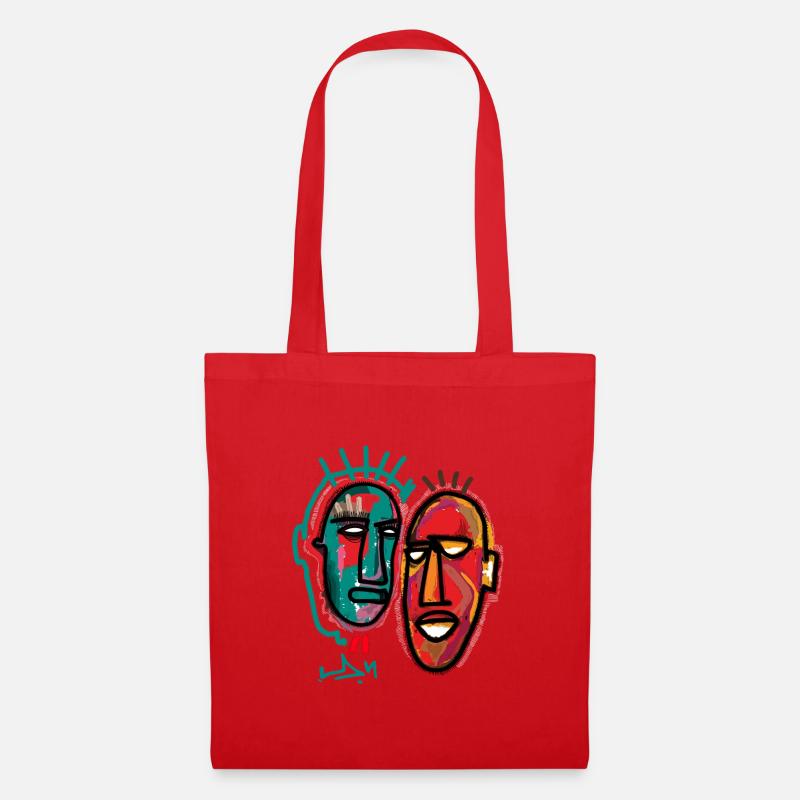 DOUBLE - Sac en tissu - rouge