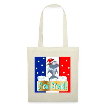 FRANCE J'AI FROID REQUINS - Sac en tissu - rouge - Devant