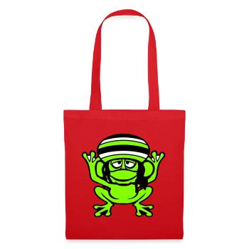 Frog Reggae Music Rasta Hair Hat Jamaica Fun - Tote Bag - red - Front