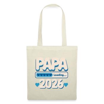 Papa 2026 Loading | proud father baby gift - Tote Bag - red - Front