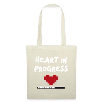 HEART IN PROGRESS Statement - Tote Bag - red - Front