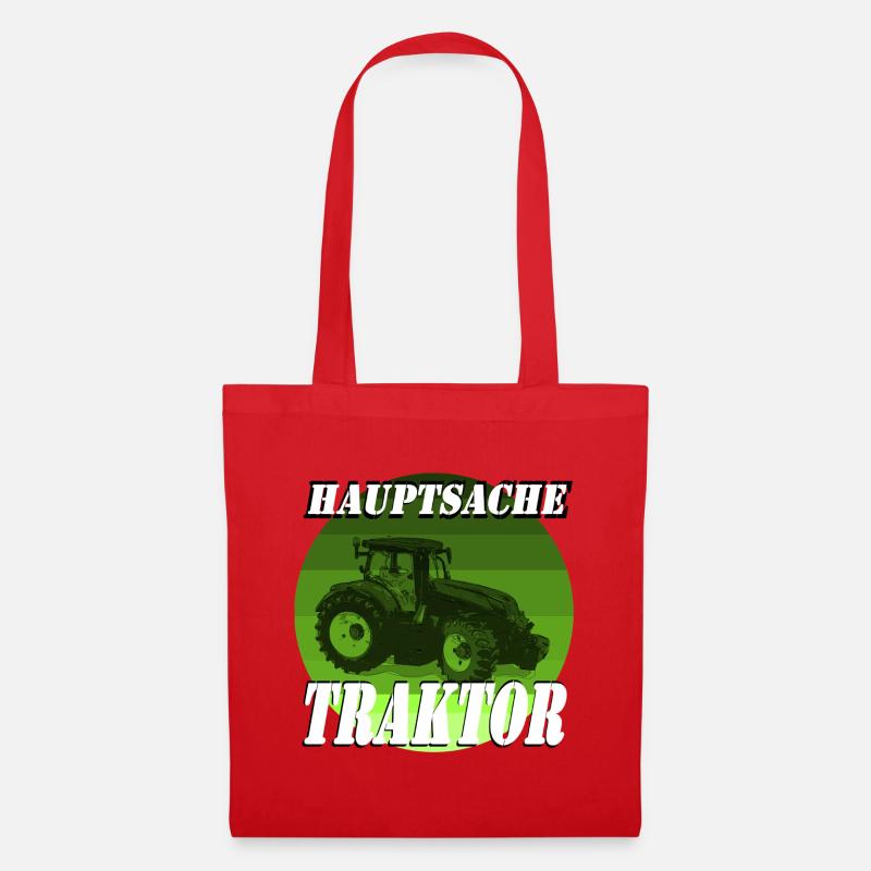 The main thing is a tractor - Tote Bag - red