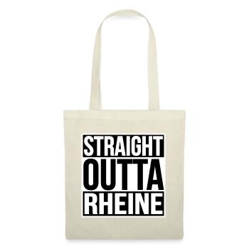 STRAIGHT OUTTA RHEINE - Stoffbeutel - Rot - Vorne