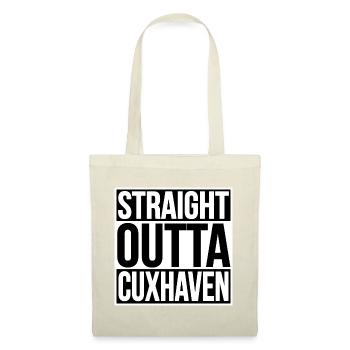 Straight Outta Cuxhaven - Stoffbeutel - Rot - Vorne