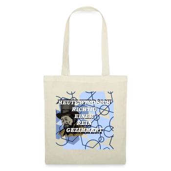 Historical Man in Geometry Pattern - Tote Bag - red - Front